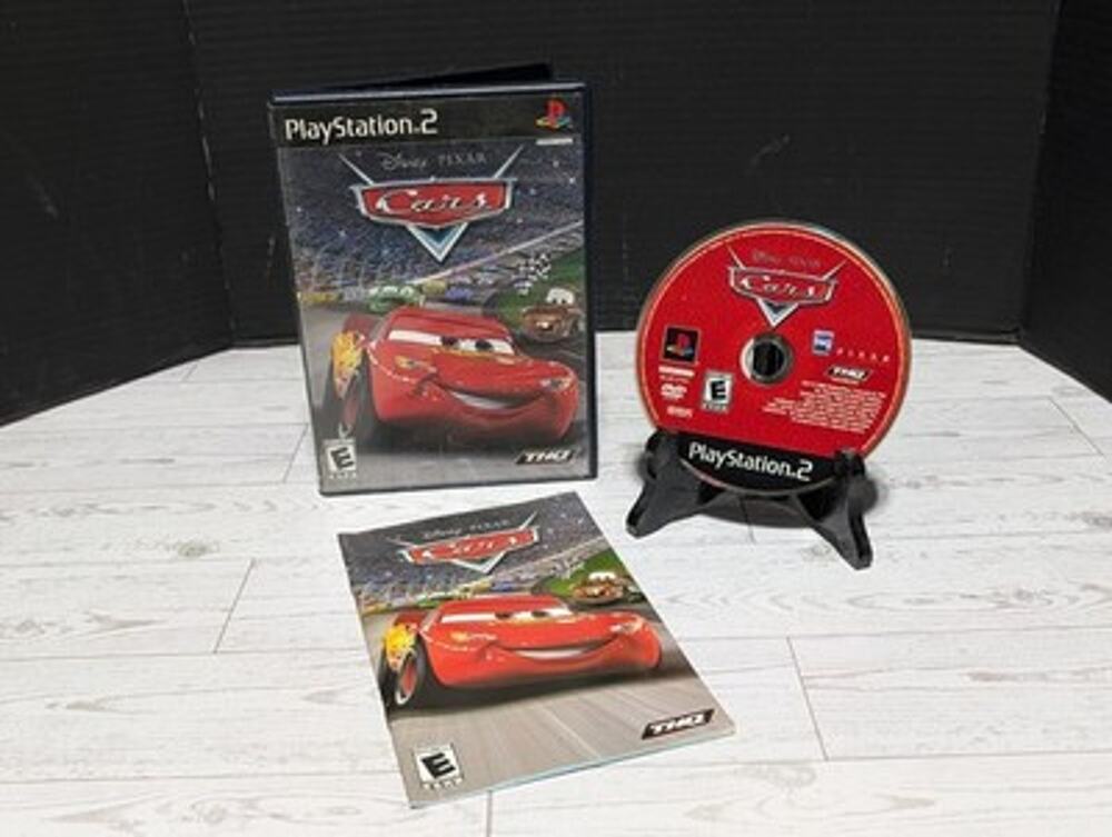 Cars Black Label PS2 THQ Disney Pixar Racing Driving Video Game With Manual